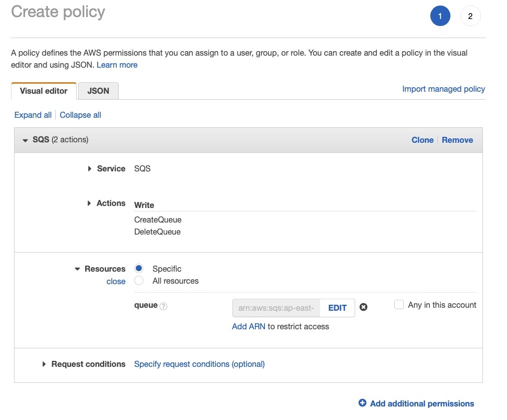 Refining IAM statements to only the necessary resources