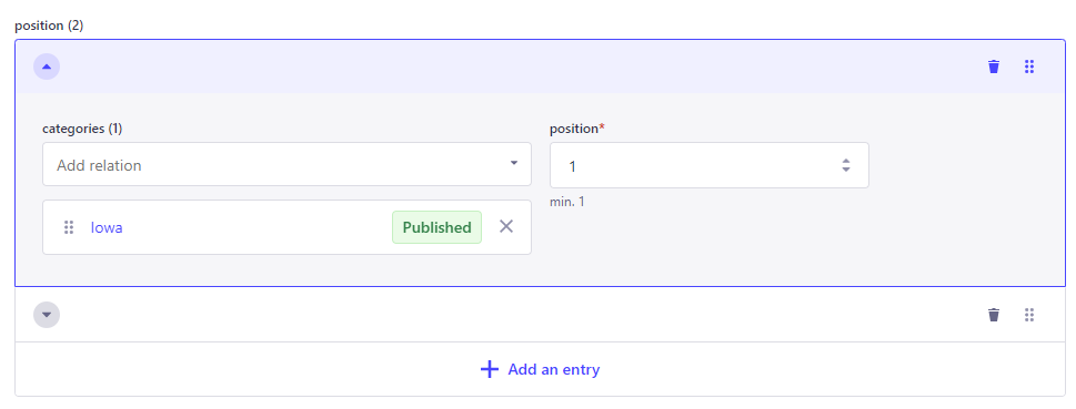 Strapi Repeatable Component