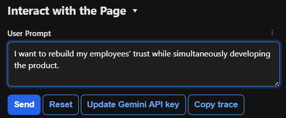 webMCP AI CEO simulator - prompt by good CEO