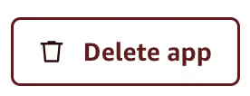 Delete app button