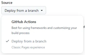 Select GitHub Actions