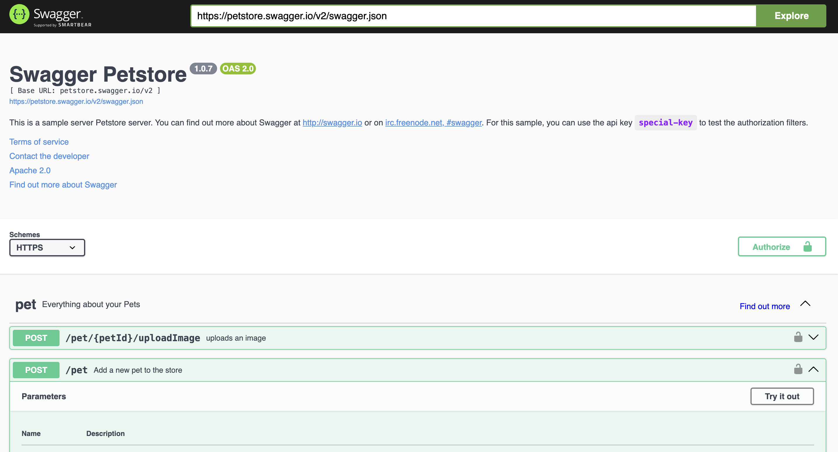 Swagger UI Documentation Example