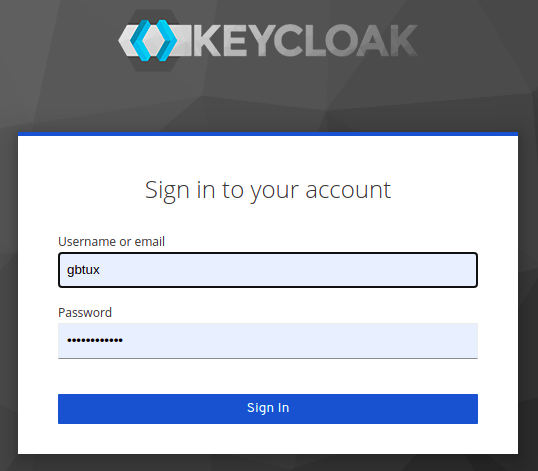 login keycloak