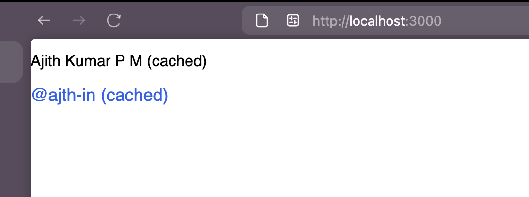 Screenshot showing a successful mocked response intercepted by MSW