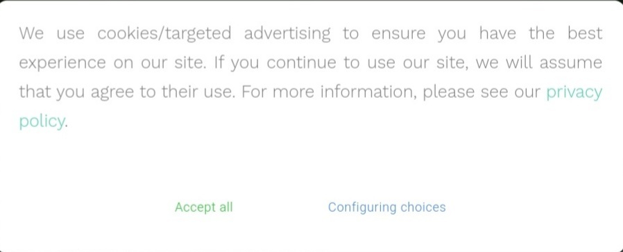 Cookie Banner exemple