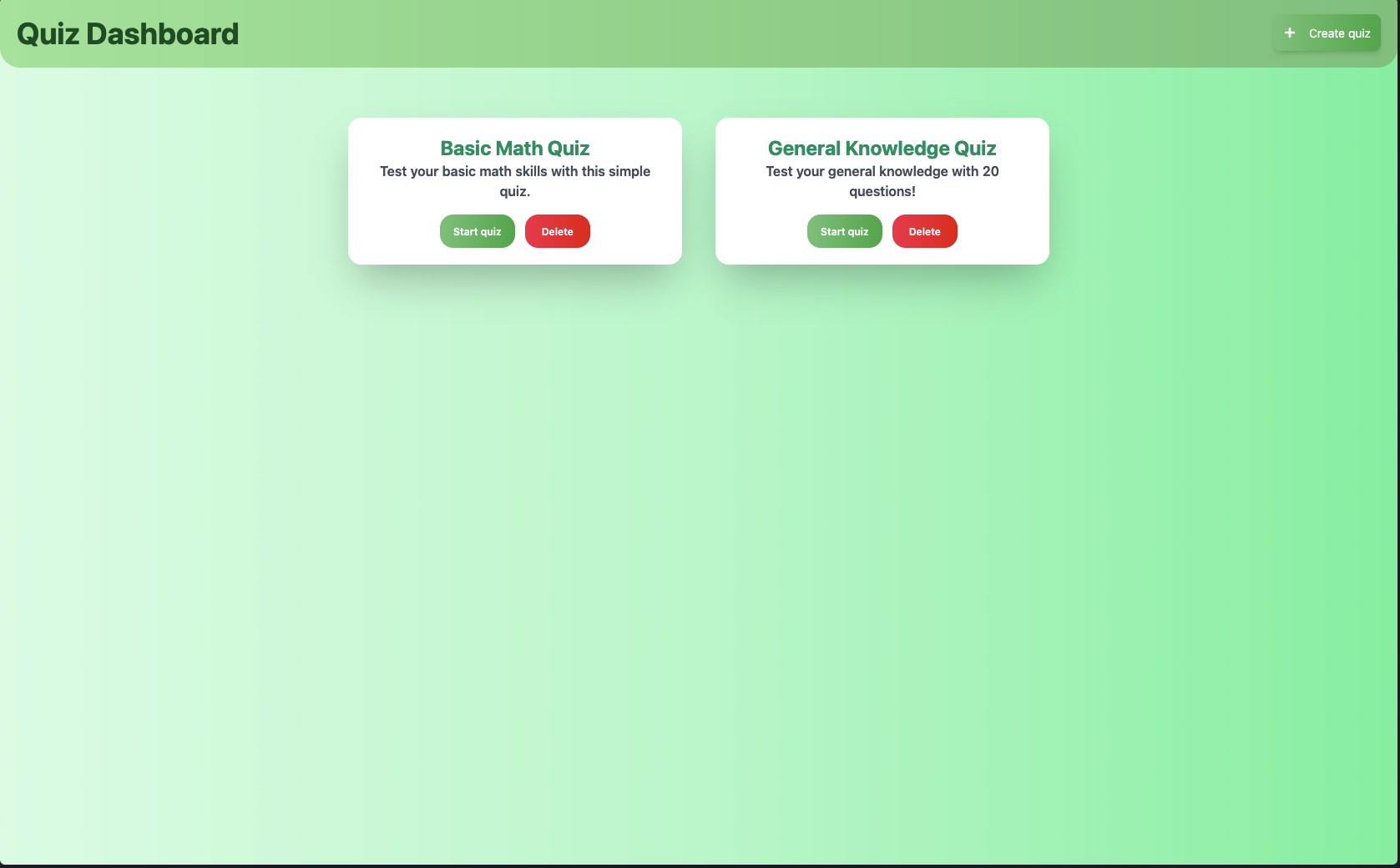 Quiz App Screenshot 1