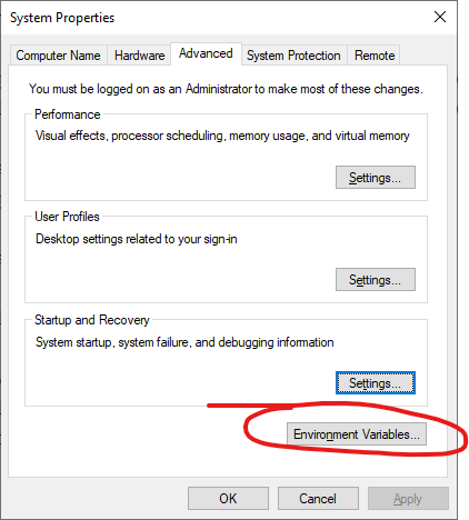 Environment Variables
