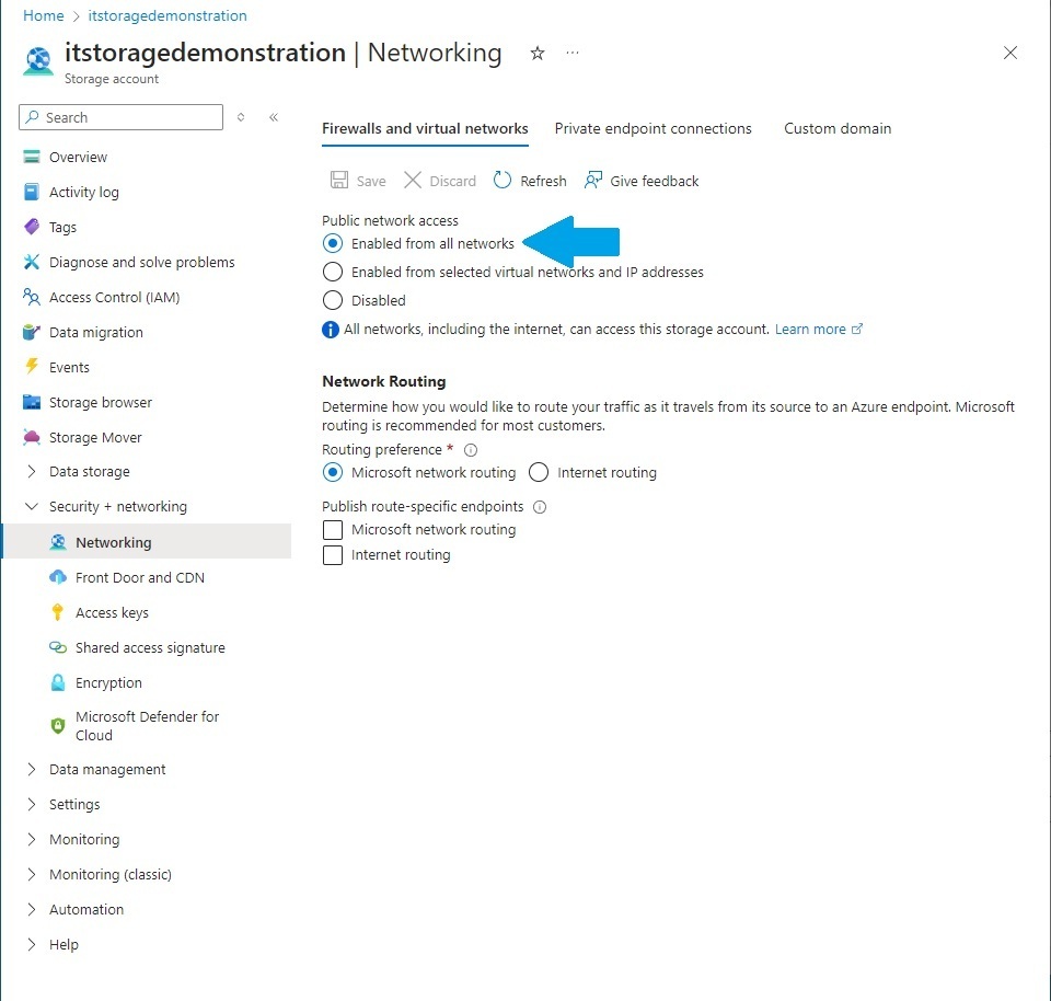 Configuring the Network