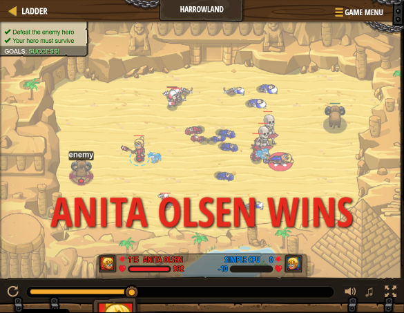 CodeCombat match 2
