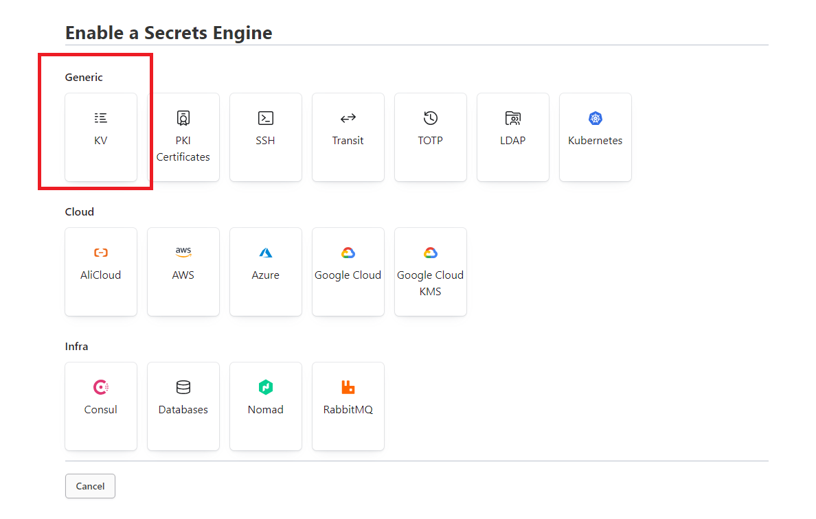 Enable Secret Engine
