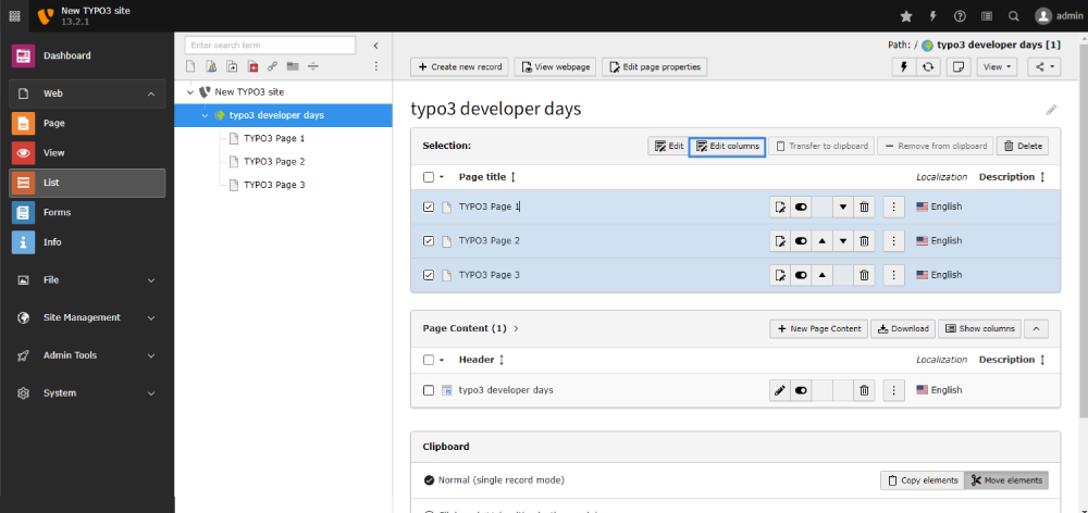 New Edit Columns Feature for List Module