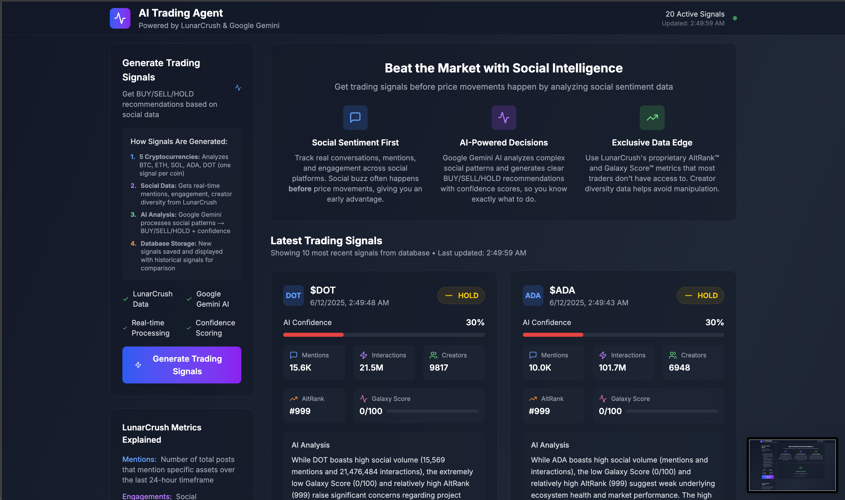 AI Trading Agent Demo