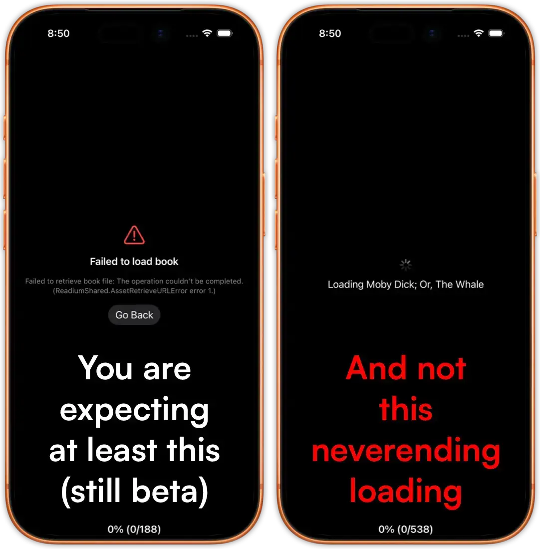 progress in informing user