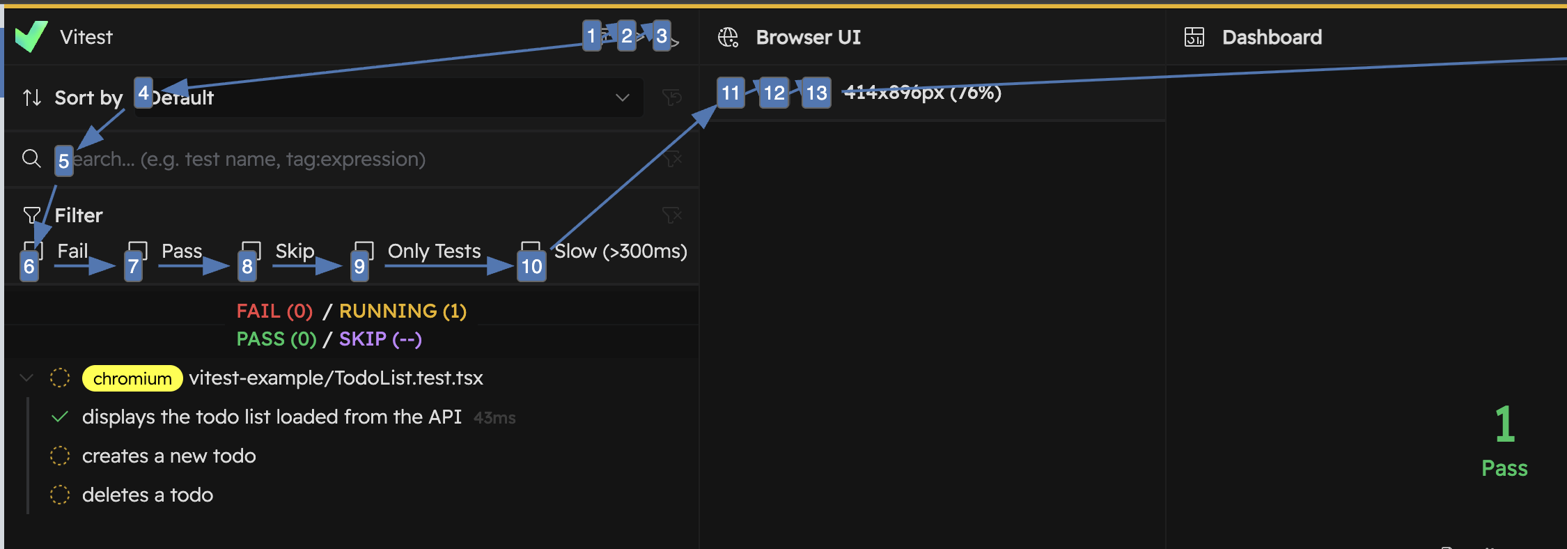 Vitest browser no interactive elements