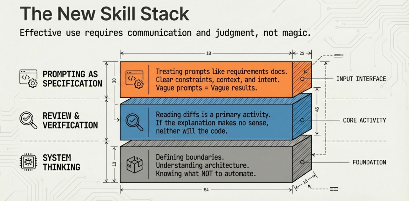 The more autonomy a tool has, the more important boundaries become. Skilled developers define those boundaries clearly.