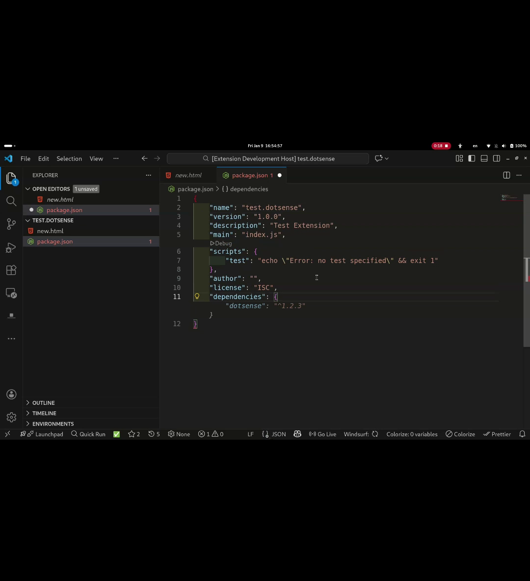 DotCommand UI – Docker detection