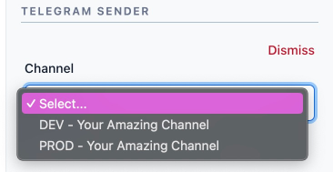 Sidebar - Channel Selection