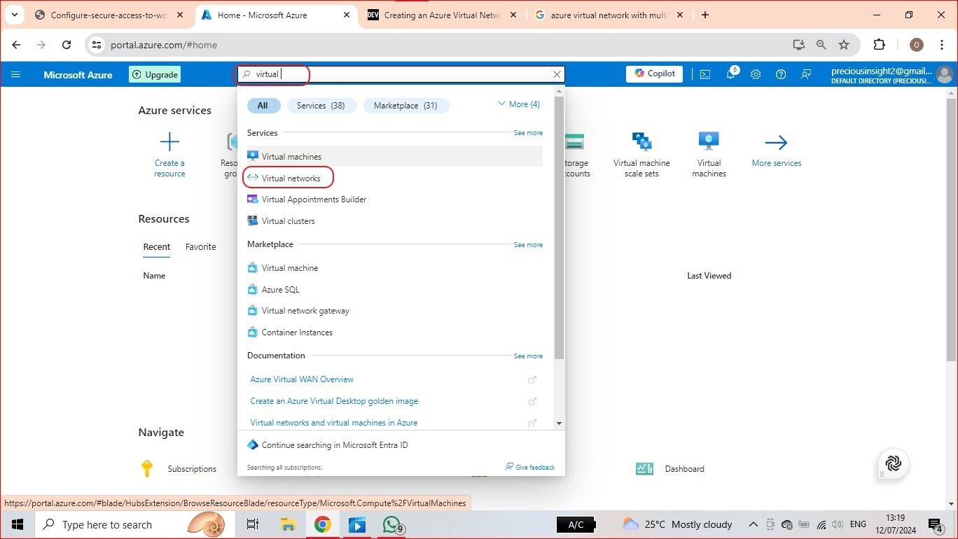 First Step To Create Virtual Machine