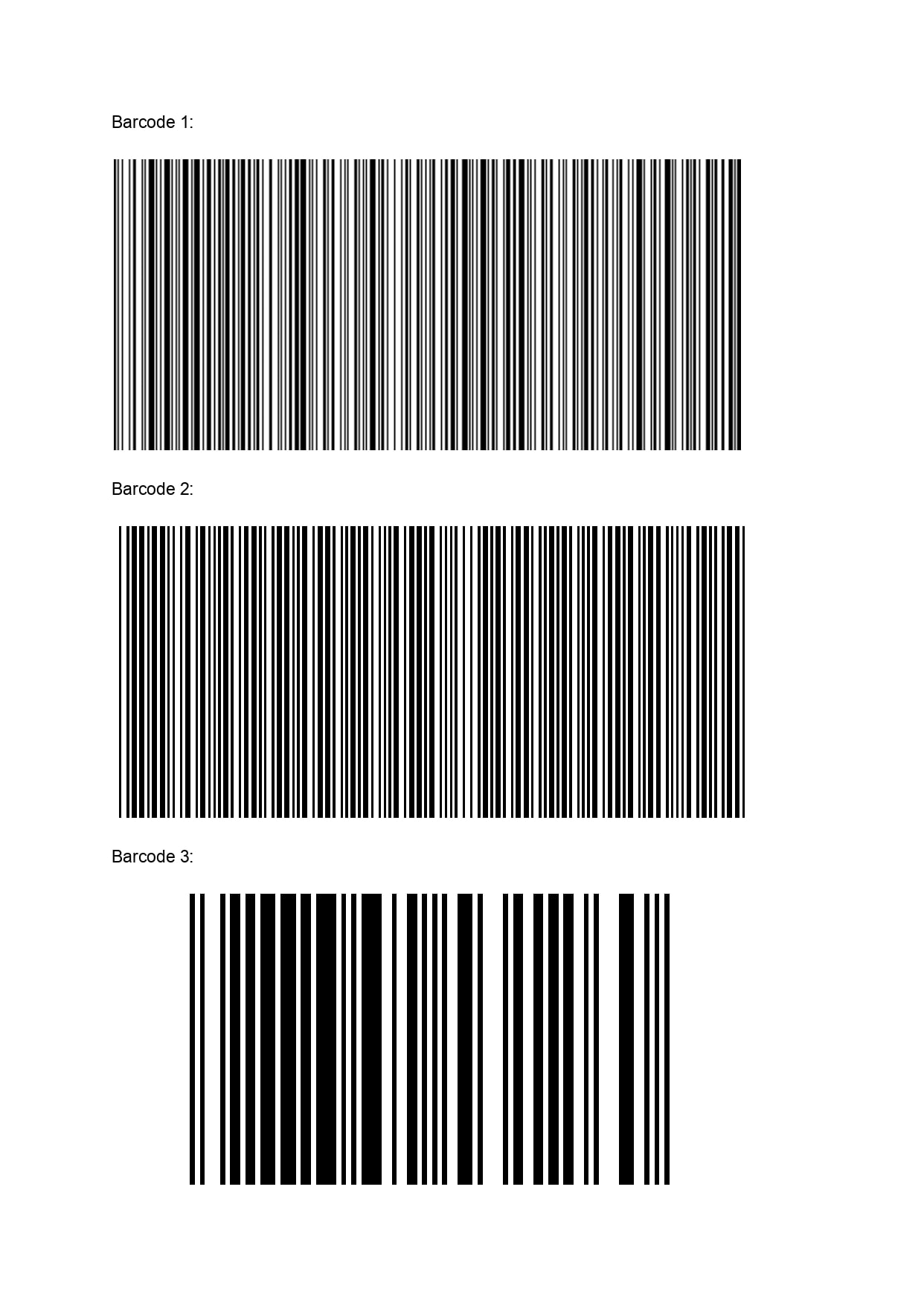 Multiple Barcode