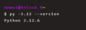 檢查python 3.12是否已安裝