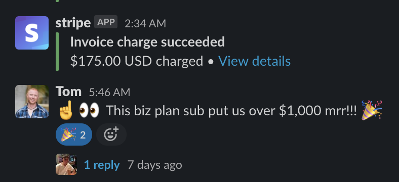 Crosssed $1k MRR