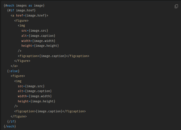 Repeated Chunks in Markup
