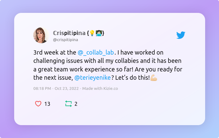 Third week at the Collab Lab