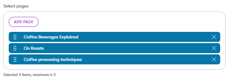 The Page Selector form component in Xperience by Kentico