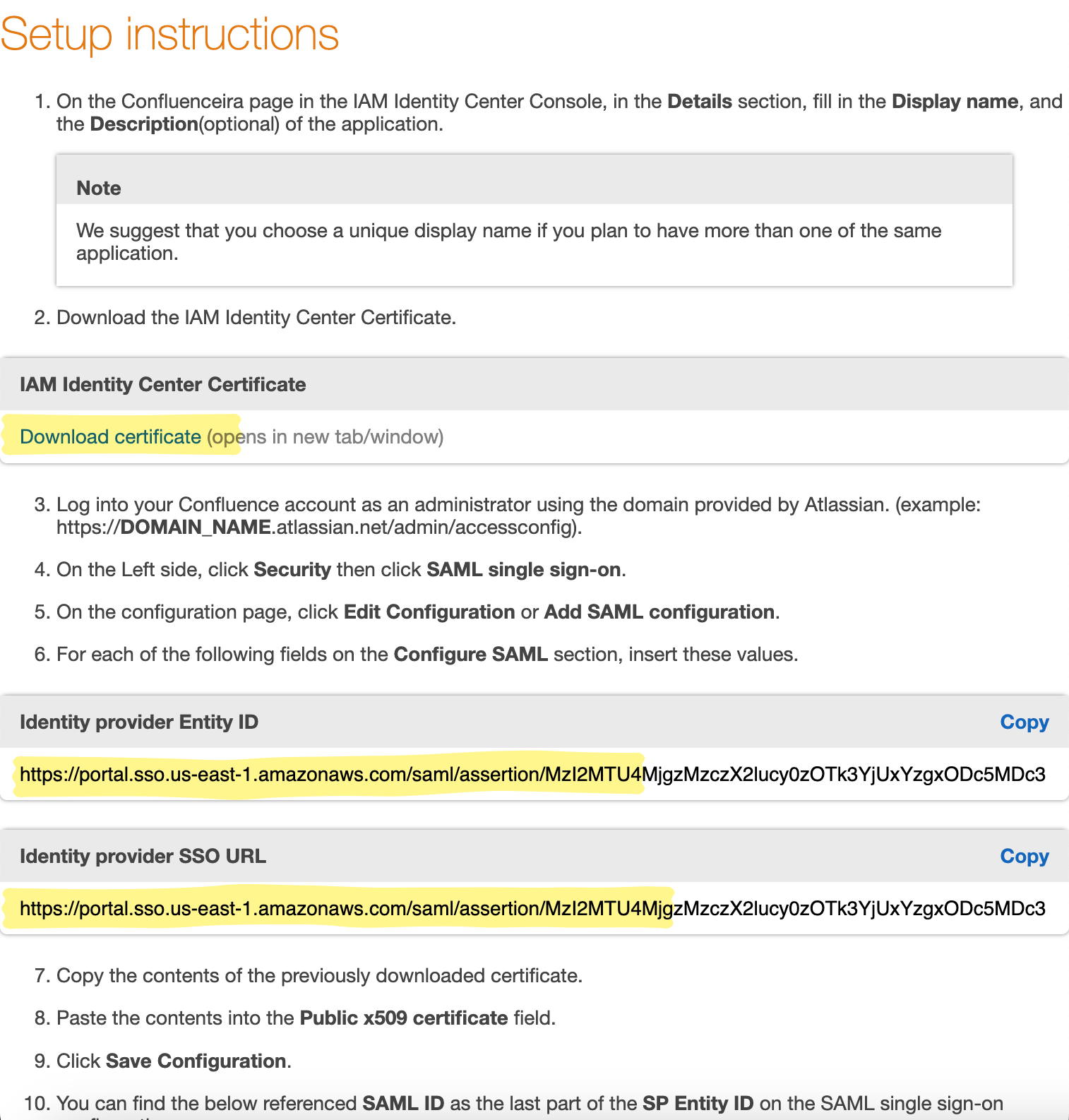 Step-by-step instructions