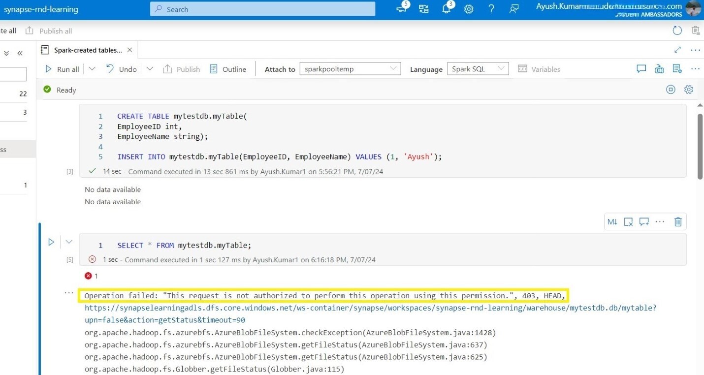 Unauthorised query access