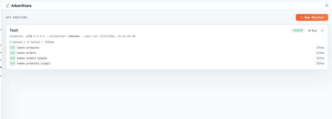 API Peek - api monitoring