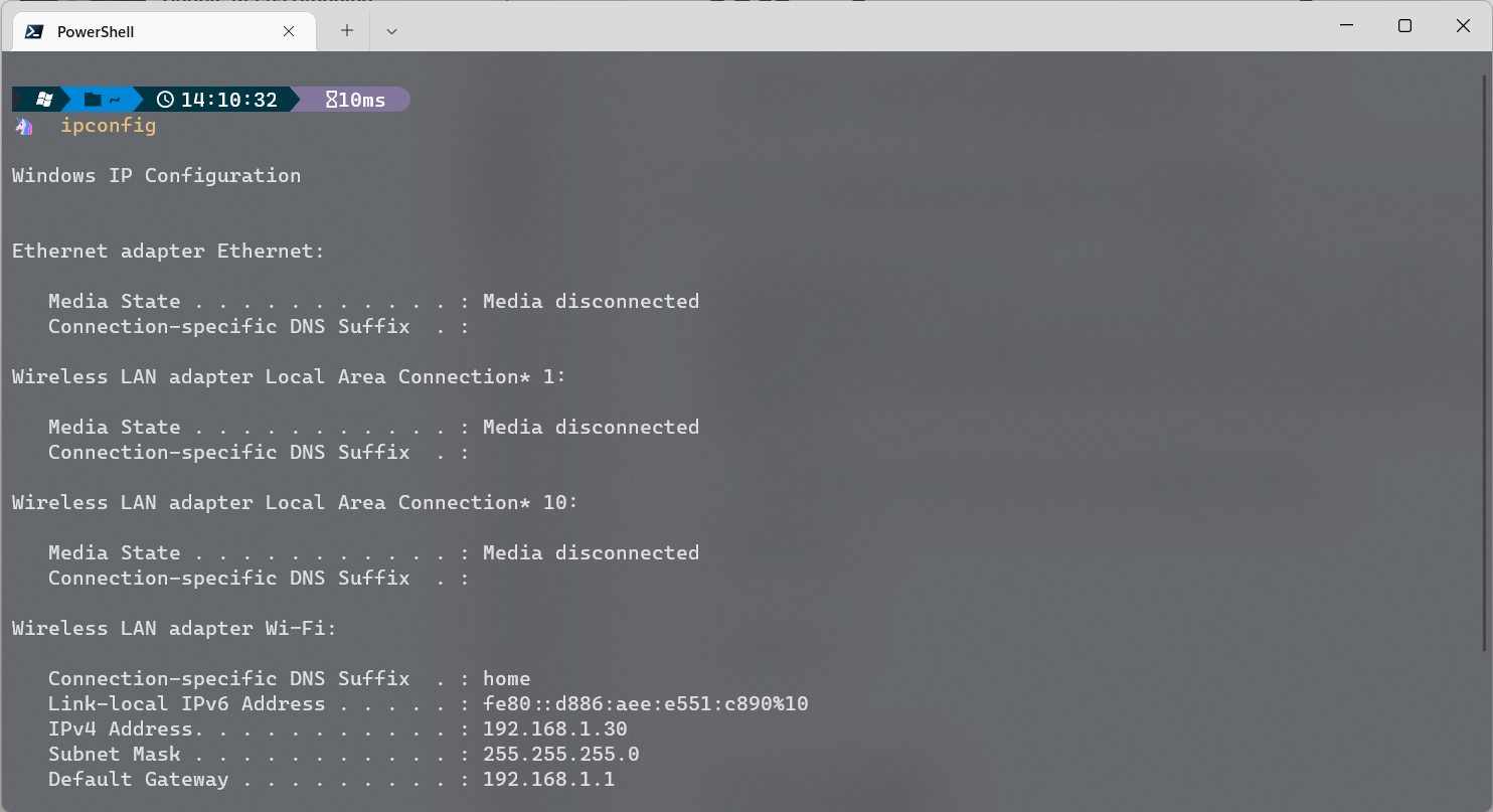Ipconfig