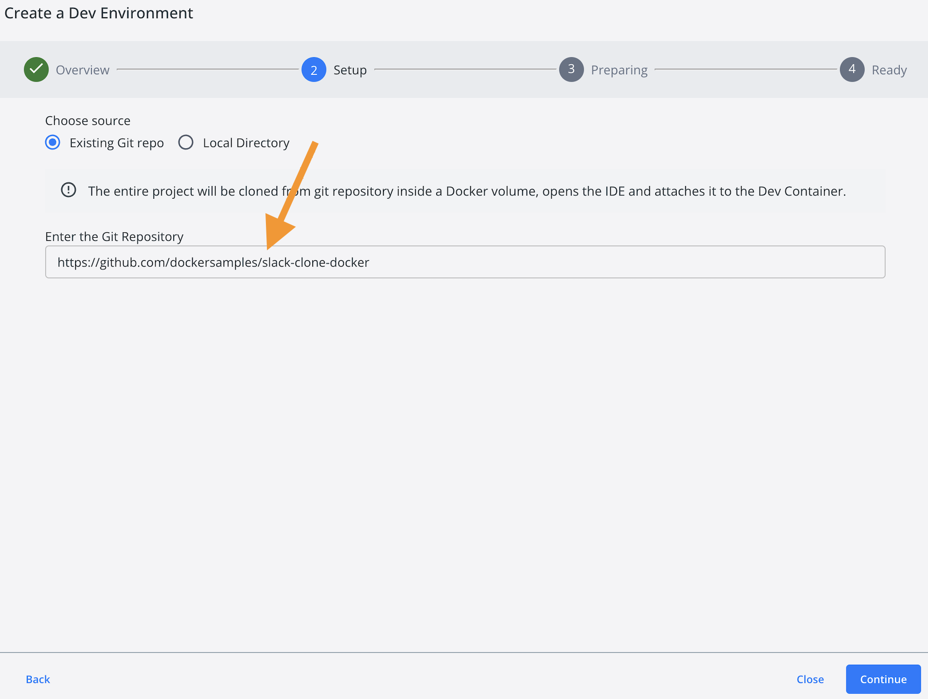 Lab 3: Using Docker Desktop Dev Environments - Collabnix
