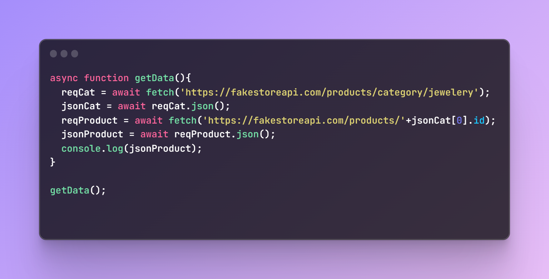 Ejemplo de promesa con async y await
