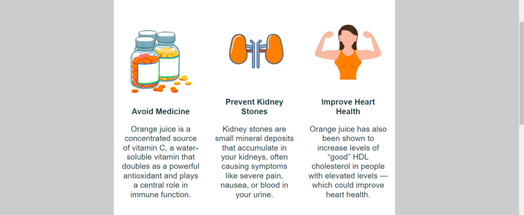 three Columns section