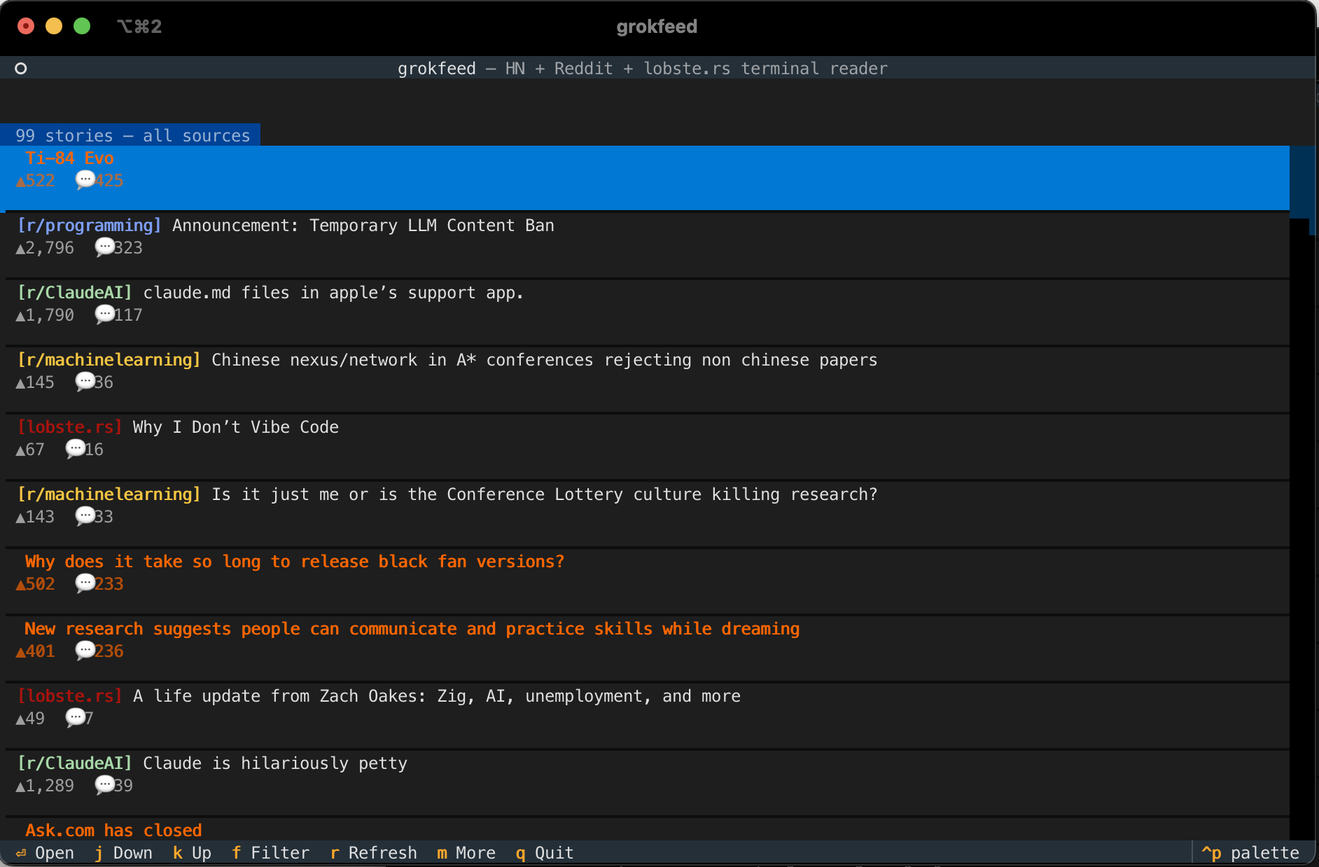 Grokfeed Main Feed