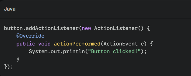 Anonymous inner class example
