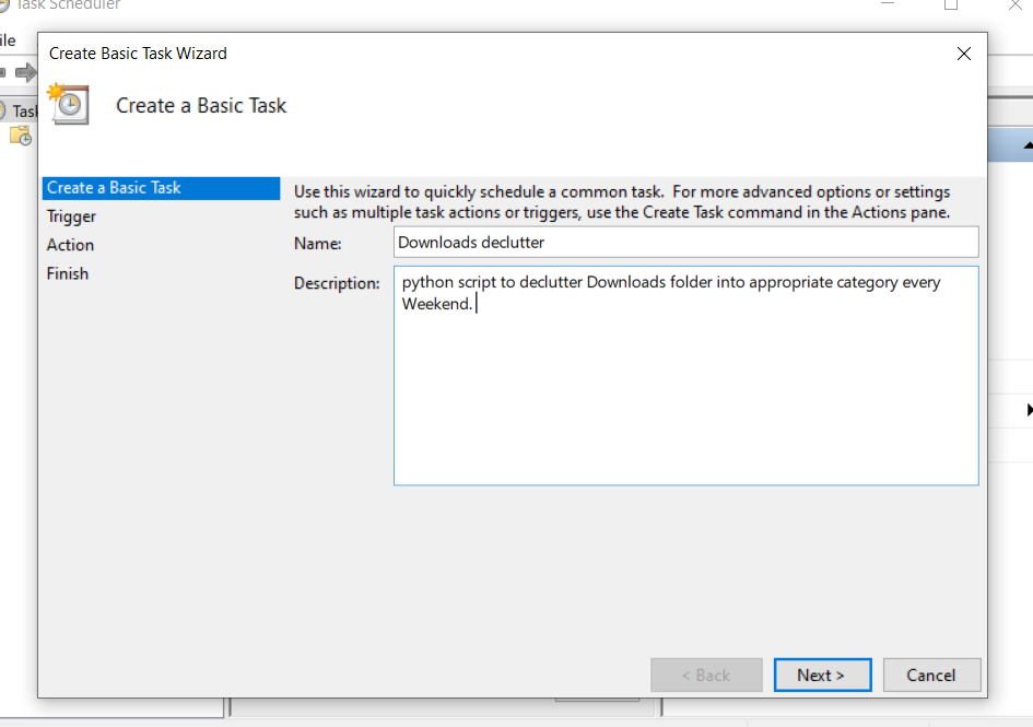 Basic task - automate organize downloads folder python script