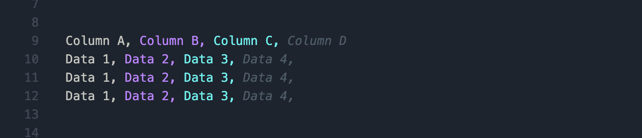 Rainbow CSV VSCode Extension