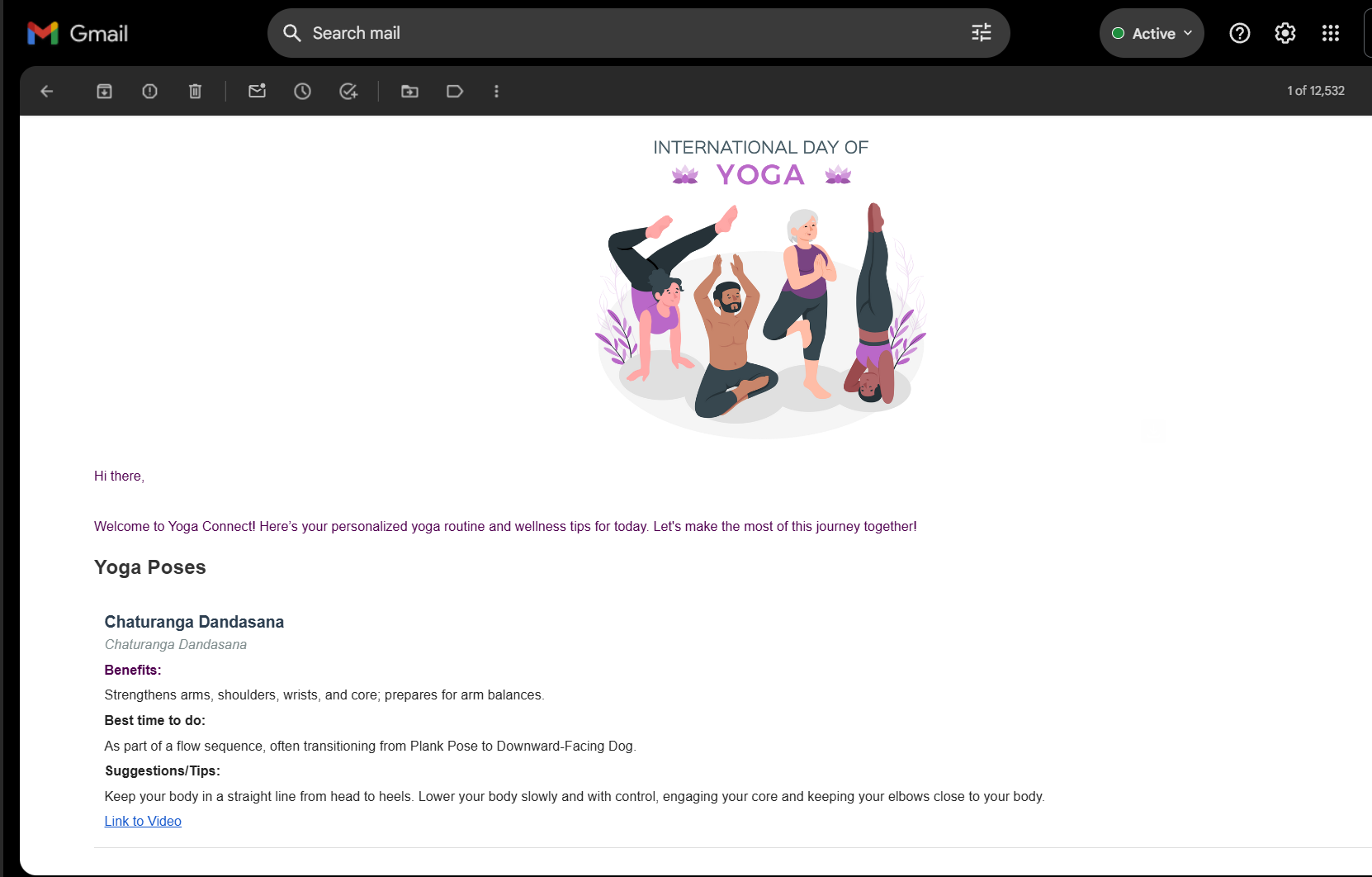 YogaConnect Email