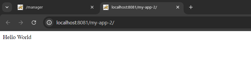 Spring App on browser after deployment