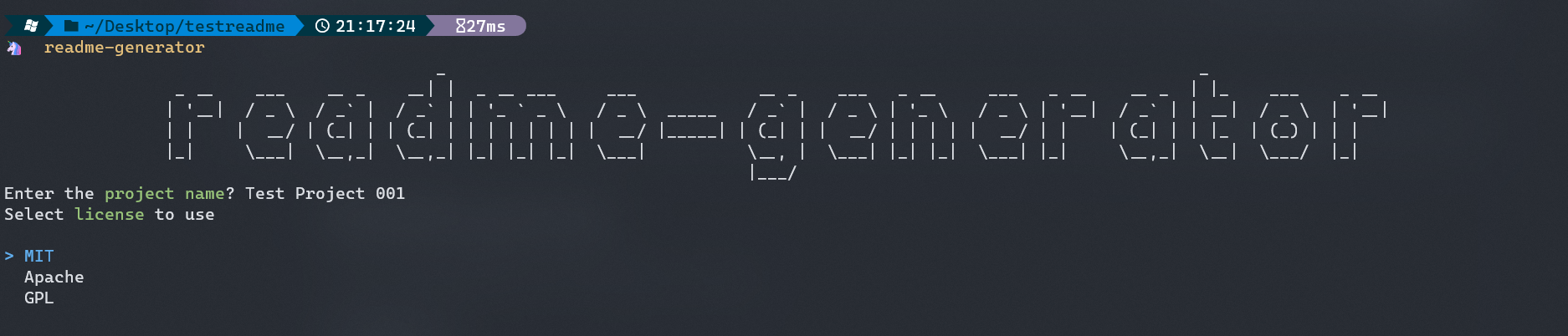 readme-generator