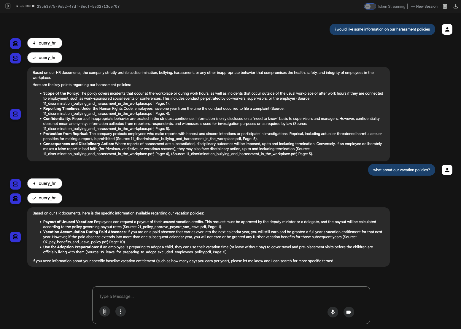 HR RAG ADK Agent w/Gemini 3.1 Pro Preview
