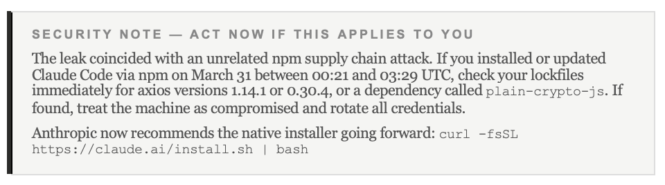 Claude Security Note
