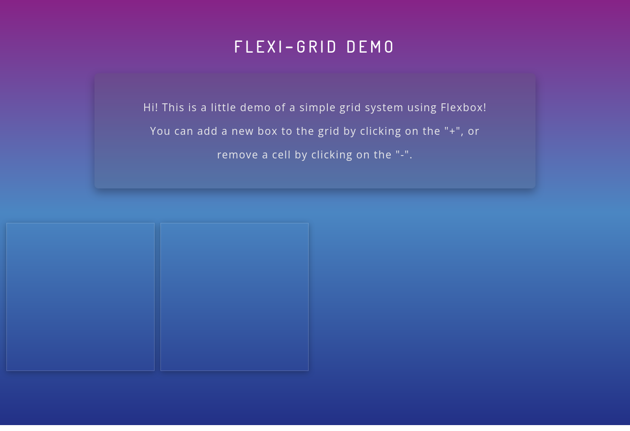 A screenshot of the demo up to this point