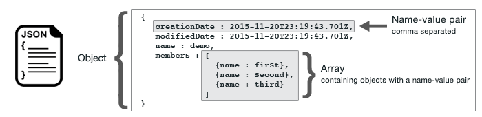 json explanation from AWS