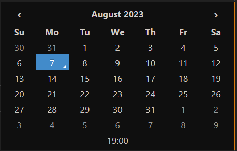 Styled react-datetime picker component