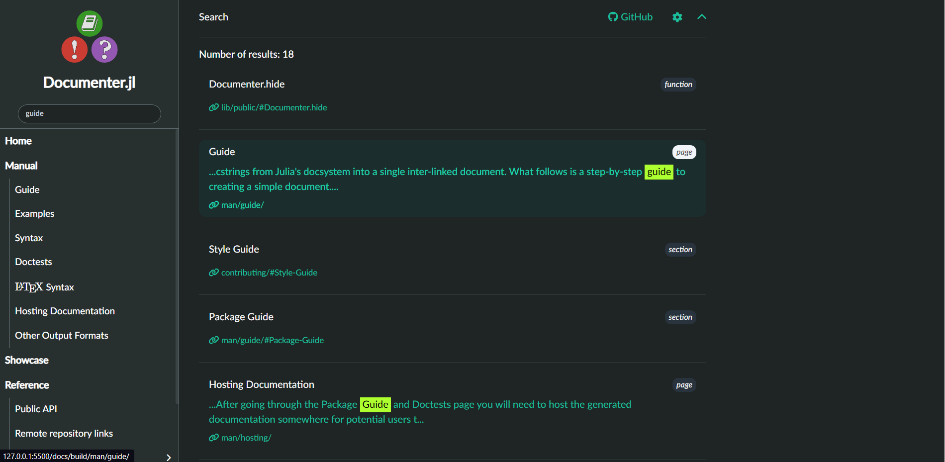 Semi Updated Search Listing