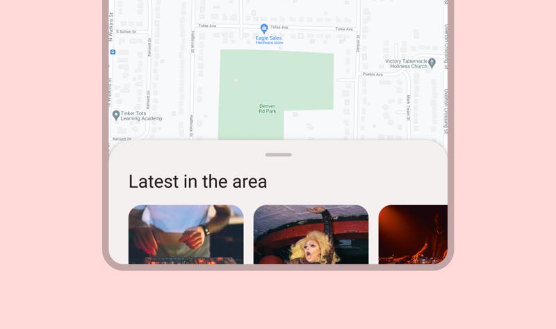 Standard Bottom sheet. Image courtesy of: https://m3.material.io/components/bottom-sheets