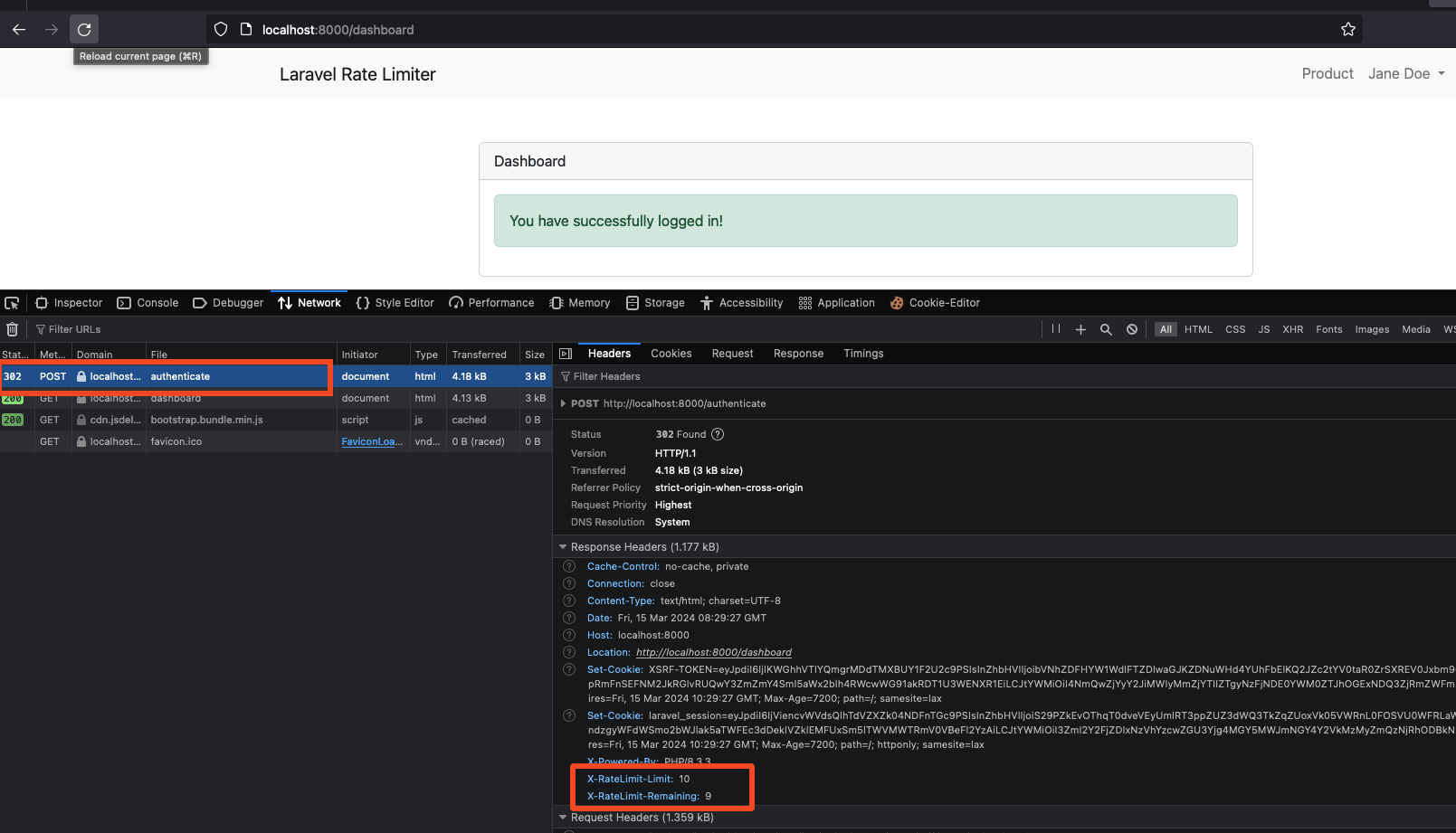 Throttled auth requests